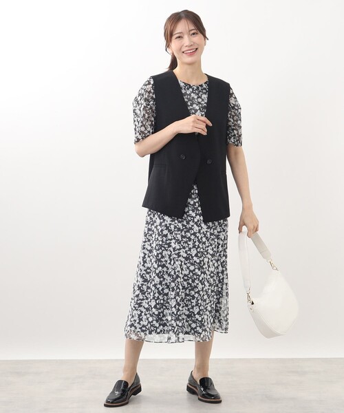 Reflect / リフレクト 【SALE／WEB限定カラーあり／マシンウォッシュ／セットアップ可能】フラワープリントブラウス SALE／マシンウォッシュ可／セットアップ可能】ヴィンテージ