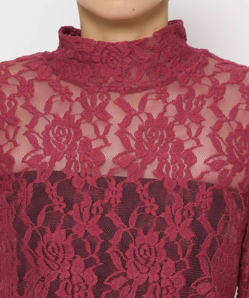 HARE（ハレ）の「モールレースタイトトップス(HARE)（Tシャツ/カットソー・レディース・ブラック/レッド/ブルー・FREE）」の10枚目の写真