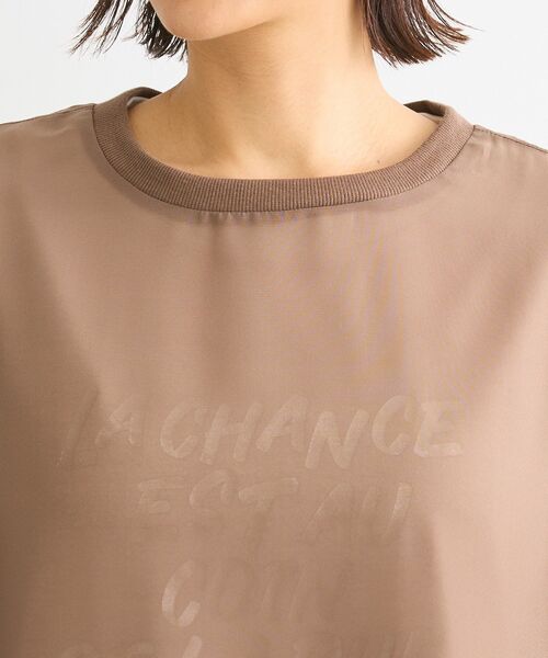 ELENCARE DUE（エレンカーレデュエ）の「・ELENCARE DUE シアープルオーバー（Tシャツ/カットソー・レディース・モカ/パープル/アイボリー/ブラック/チャコールグレー・FREE）」の13枚目の写真