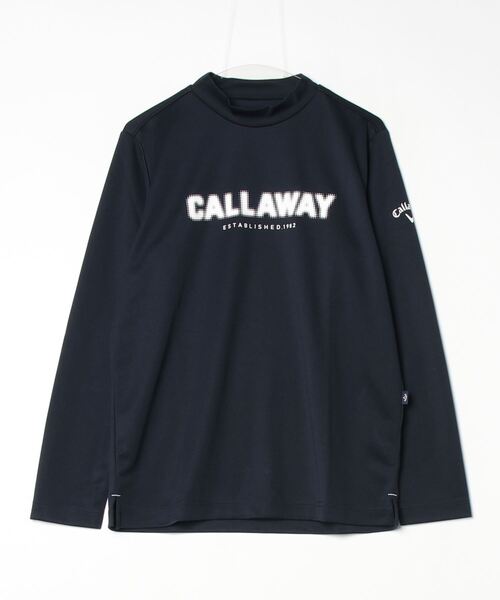 Callaway（キャロウェイ）の「キャロウェイ  ストレッチスムース モックネックシャツ（シャツ/ブラウス・メンズ・ネイビー/ホワイト/レッド・M/L/LL/3L）」の2枚目の写真