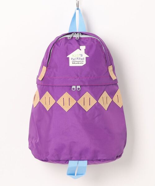 FREDRIK PACKERS(フレドリックパッカーズ)の「FREDRIK PACKERS / ARGYLE BACK PACK KIDS(バックパック/リュック・キッズ・パープル/イエロー/ピンク/レッド/オリーブ・ONESIZE)」の3枚目の写真