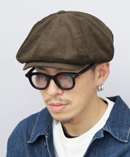CELEB（セレブ）の「ビッグシルエット キャスケットハンチング（デニム・コーデュロイ）（キャスケット・メンズ・ベージュ系その他/ネイビー/ブラック/ブラウン系その他/グレー/ブラック系その他/イエロー系その他・FREE）」の17枚目の写真