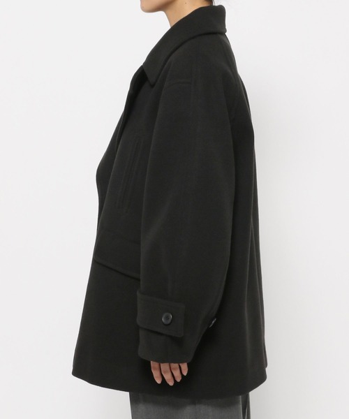 LEPSIM（レプシィム）の「【FOR I SERIES】ウーリーテックピーコート　130934（ピーコート・レディース・ネイビー/ブラック/グレー・FREE）」の5枚目の写真