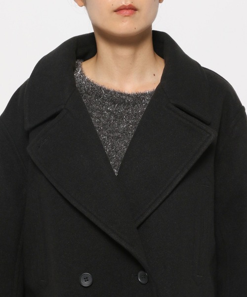 LEPSIM（レプシィム）の「【FOR I SERIES】ウーリーテックピーコート　130934（ピーコート・レディース・ネイビー/ブラック/グレー・FREE）」の7枚目の写真