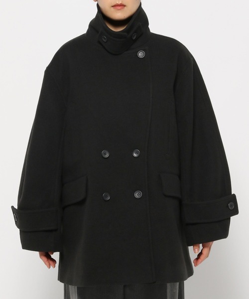 LEPSIM（レプシィム）の「【FOR I SERIES】ウーリーテックピーコート　130934（ピーコート・レディース・ネイビー/ブラック/グレー・FREE）」の13枚目の写真