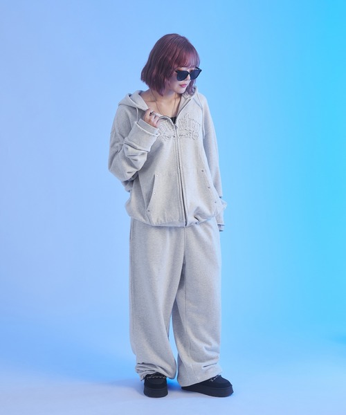 セダクル ピグメント加工スウェット セットアップ ピグメント加工スウェットパンツ 【SETUP着用可能】(スウェット