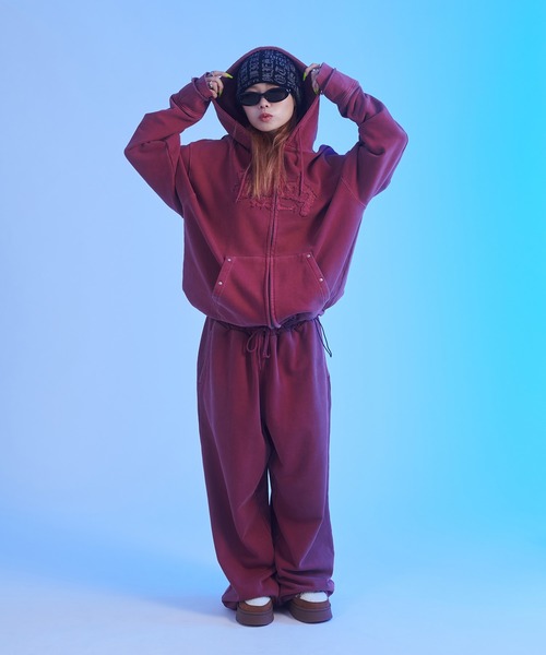 sedacle(セダクル)の「ピグメント加工スウェットパンツ 【SETUP着用可能】(スウェットパンツ・メンズ・チャコールグレー/杢グレー/ボルドー/ベージュ/イエロー/ネイビー/ピンク・SMALL/MEDIUM/LARGE)」の22枚目の写真