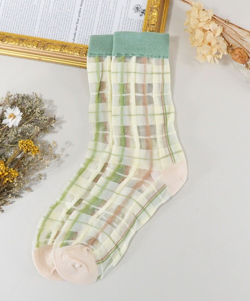 styiro（スタイロ）の「花柄シースルー靴下（ソックス/靴下・レディース・その他1/その他2/その他3/その他5/その他8/その他7/その他6/その他4/その他9/その他12/その他10/その他11・FREE）」の10枚目の写真