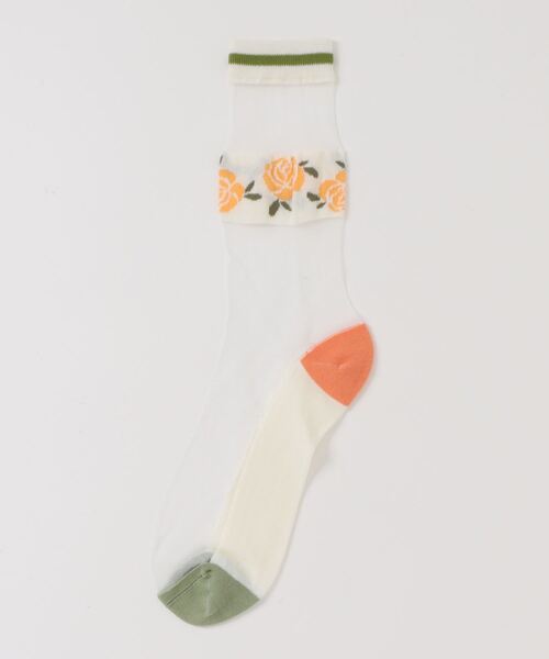 styiro（スタイロ）の「花柄シースルー靴下（ソックス/靴下・レディース・その他1/その他2/その他3/その他5/その他8/その他7/その他6/その他4/その他9/その他12/その他10/その他11・FREE）」の17枚目の写真