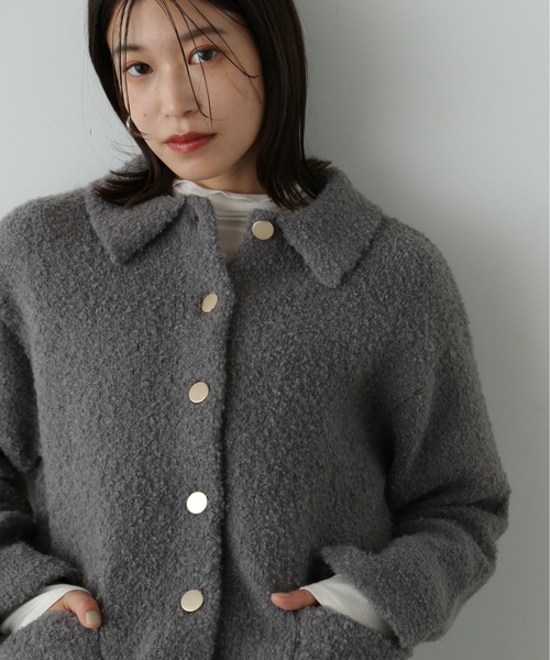 NATURAL BEAUTY BASIC ショートボアブルゾン グレー 楽天市場】【SALE／10%OFF】ショートボアブルゾン 24AW NATURAL