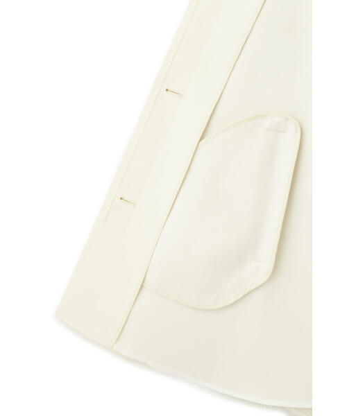 マトラッセトリプルクロスケープジャケット（ノーカラージャケット