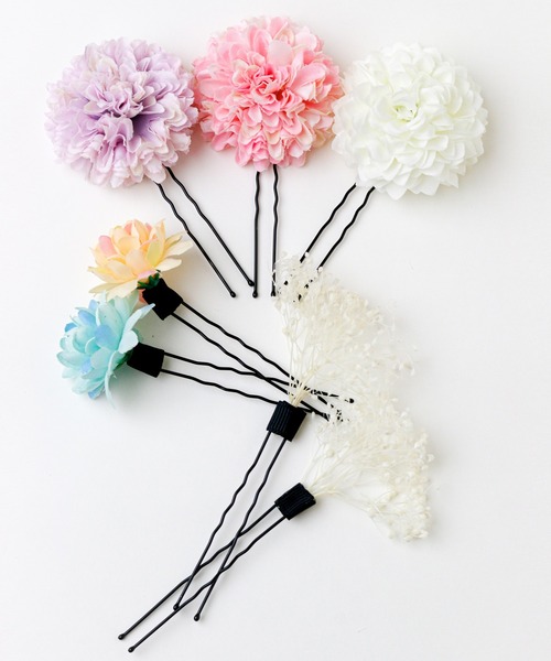 Catherine Cottage（キャサリンコテージ）の「プリンセスフラワーUピン 7本セット（ヘアピン・キッズ・その他・FREE）」の2枚目の写真