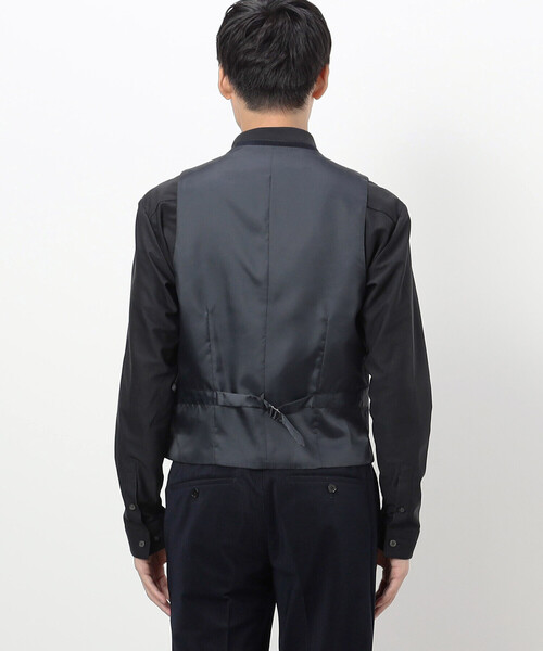 COMME CA ISM（コムサイズム）の「【セットアップ対応】 トリコットコーデュロイ ベスト（スーツベスト・メンズ・チャコール/ネイビー/カーキ・SMALL/MEDIUM/LARGE）」の16枚目の写真