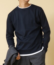 NOLLEY’S | 《ビジカジ対応》フェイクレイヤード ハイゲージスムース 長袖Tシャツ 24AW(Tシャツ/カットソー)