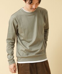 NOLLEY’S | 《ビジカジ対応》フェイクレイヤード ハイゲージスムース 長袖Tシャツ 24AW(Tシャツ/カットソー)