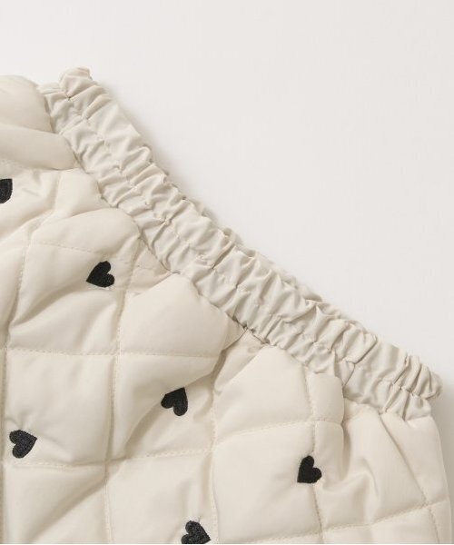 Lycee mine（リセマイン）の「【インナーパンツ付き】キルティングギャザーたっぷりスカート（スカート・キッズ・ミント/アイボリー/ブラック/ピンク/ブラウン・100cm/110cm/120cm/130cm/140cm/150cm）」の21枚目の写真