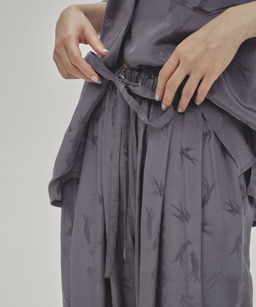 TODAYFUL Swallow Satin Pants スカイブルー 38 TODAYFUL Swallow Satin Pants スカイブルー 38