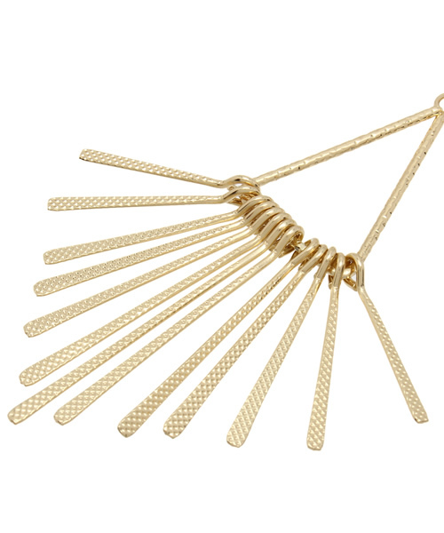 NATURAL BEAUTY BASIC（ナチュラルビューティーベーシック）の「【AneCan 12月号掲載】センターフリンジネックレス（ネックレス・レディース・シルバー/ゴールド・ﾌﾘ-）」の4枚目の写真