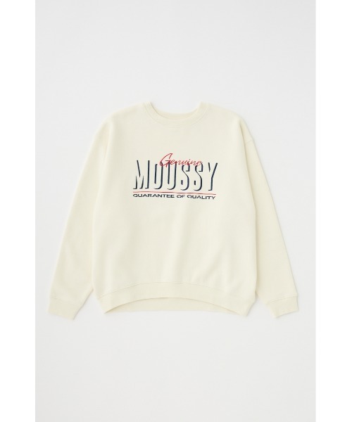 MOUSSY(マウジー)の「【ZOZO・一部店舗限定】SHADOW MOUSSY プルオーバー(スウェット・レディース・ホワイト/杢グレー/ブラック・FREE)」の6枚目の写真