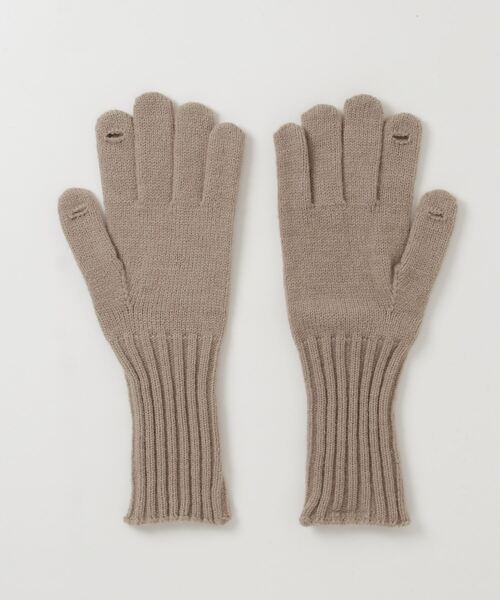 RUBY AND YOU（ルビーアンドユー）の「［select］リブニットグローブ（手袋・レディース・グレー/ベージュ・FREE）」の8枚目の写真