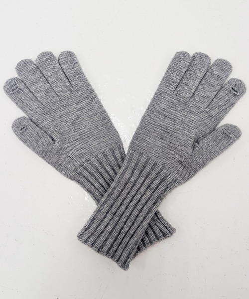 RUBY AND YOU（ルビーアンドユー）の「［select］リブニットグローブ（手袋・レディース・グレー/ベージュ・FREE）」の6枚目の写真
