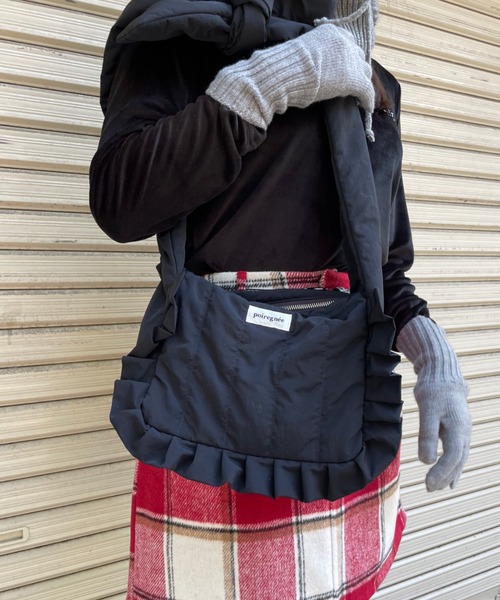 RUBY AND YOU（ルビーアンドユー）の「［select］リブニットグローブ（手袋・レディース・グレー/ベージュ・FREE）」の3枚目の写真