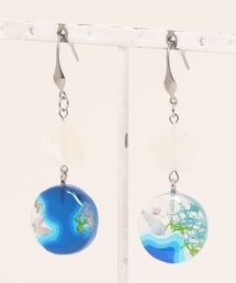 【masamiyabi】海シリーズ『海』シェルチャームピアス(MA)