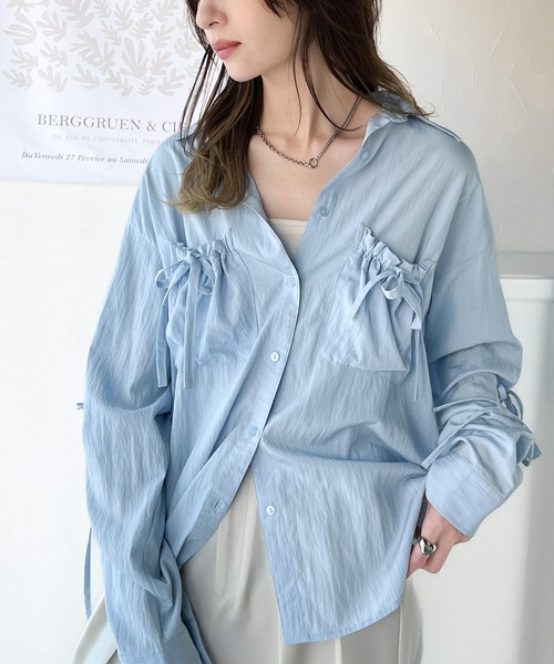 OHGAのリボンシャツ BOWTIE BLOUSE | OHGA
