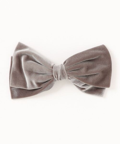 ベロアBIGリボンバレッタ（バレッタ/ヘアクリップ）｜Three Four Time