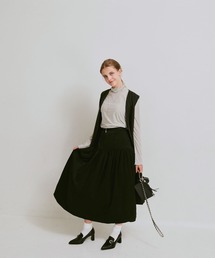 mirem（ミレム）の「Vintage satin ｆlare skirt（スカート）」
