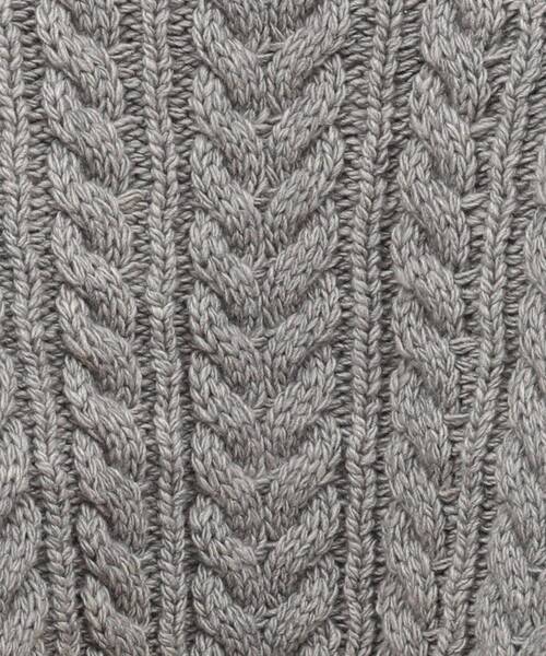 フリンジスリーブショート丈ケーブルニット（ニット/セーター）｜AnriettMusee（アンリエットミュゼ）