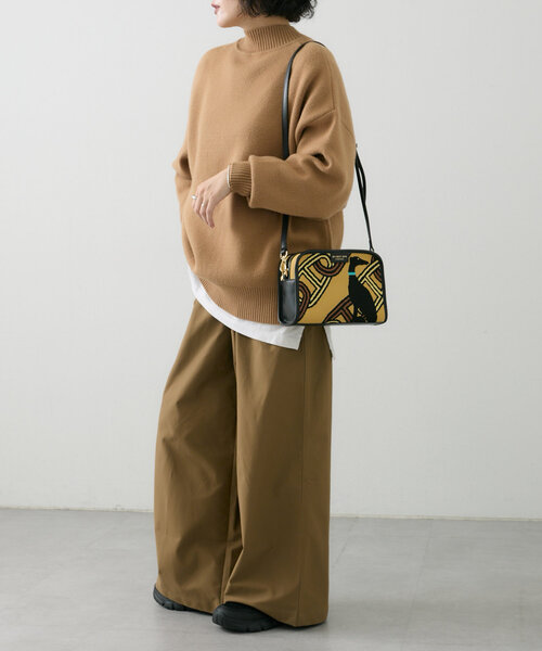 【iDEAL】アニマル柄ビーガンレザー〇airpodsバッグ☆ショルダー ear PAPILLONNER(イアパピヨネ)の「【MY BEST BAG(マイベスト