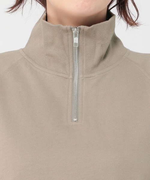 studio CLIP(スタディオクリップ)の「ハーフジップドッキングワンピース(ワンピース・レディース・モカ/アイボリー/ブラック・FREE)」の15枚目の写真