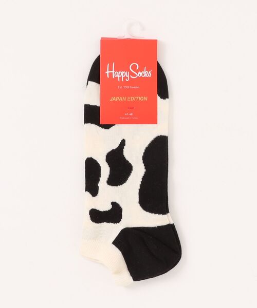 Happy Socks（ハッピーソックス）の「【HAPPY SOCKS】キャッチーデザインローソックス（ソックス/靴下・メンズ・レオパード/ホワイト系その他・MEDIUM）」の2枚目の写真