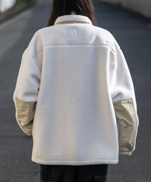 【ag】〔GERRY/ジェリー〕シープボア 裏フリース ウィンドウプルーフ スタンドカラージャケット（ブルゾン）｜GERRY（ジェリー）