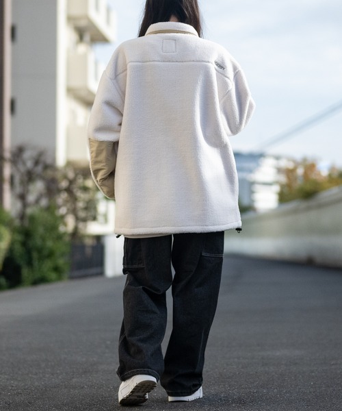 【ag】〔GERRY/ジェリー〕シープボア 裏フリース ウィンドウプルーフ スタンドカラージャケット（ブルゾン）｜GERRY（ジェリー）