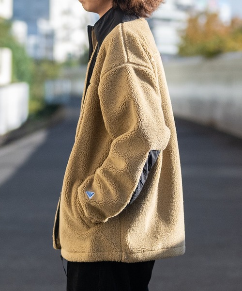 【ag】〔GERRY/ジェリー〕シープボア 裏フリース ウィンドウプルーフ スタンドカラージャケット（ブルゾン）｜GERRY（ジェリー）