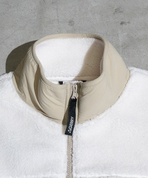 【ag】〔GERRY/ジェリー〕シープボア 裏フリース ウィンドウプルーフ スタンドカラージャケット（ブルゾン）｜GERRY（ジェリー）