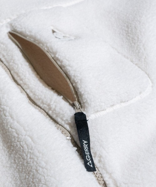 【ag】〔GERRY/ジェリー〕シープボア 裏フリース ウィンドウプルーフ スタンドカラージャケット（ブルゾン）｜GERRY（ジェリー）
