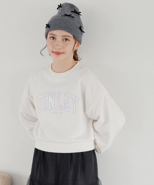 GLOBAL WORK(グローバルワーク)の「あったか乾きやすいワイドスウェット/115755(スウェット・キッズ・ホワイト系6/ネイビー/モカ/チャコールグレー/ホワイト系5/ホワイト系8/グレー系9/ネイビー系9・120cm/140cm/160cm/130cm/150cm)」の2枚目の写真