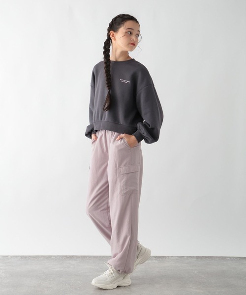 GLOBAL WORK(グローバルワーク)の「あったか乾きやすいワイドスウェット/115755(スウェット・キッズ・ホワイト系6/ネイビー/モカ/チャコールグレー/ホワイト系5/ホワイト系8/グレー系9/ネイビー系9・120cm/140cm/160cm/130cm/150cm)」の9枚目の写真