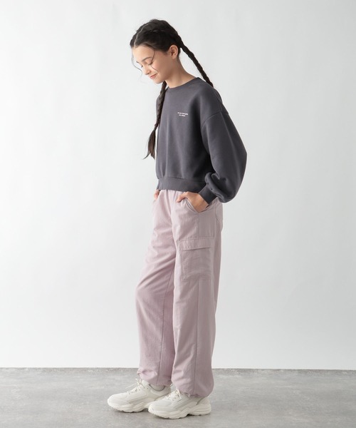 GLOBAL WORK(グローバルワーク)の「あったか乾きやすいワイドスウェット/115755(スウェット・キッズ・ホワイト系6/ネイビー/モカ/チャコールグレー/ホワイト系5/ホワイト系8/グレー系9/ネイビー系9・120cm/140cm/160cm/130cm/150cm)」の10枚目の写真