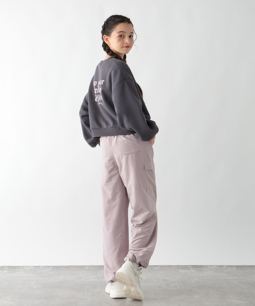 GLOBAL WORK(グローバルワーク)の「あったか乾きやすいワイドスウェット/115755(スウェット・キッズ・ホワイト系6/ネイビー/モカ/チャコールグレー/ホワイト系5/ホワイト系8/グレー系9/ネイビー系9・120cm/140cm/160cm/130cm/150cm)」の12枚目の写真