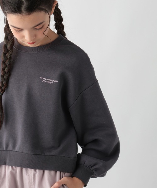 GLOBAL WORK(グローバルワーク)の「あったか乾きやすいワイドスウェット/115755(スウェット・キッズ・ホワイト系6/ネイビー/モカ/チャコールグレー/ホワイト系5/ホワイト系8/グレー系9/ネイビー系9・120cm/140cm/160cm/130cm/150cm)」の13枚目の写真