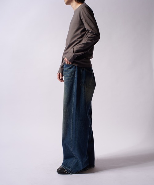 Lui's(ルイス)の「SHINE BASIC ショート丈カットソー(Tシャツ/カットソー・メンズ・チャコールグレー/ホワイト/ブラック・M/S)」の21枚目の写真