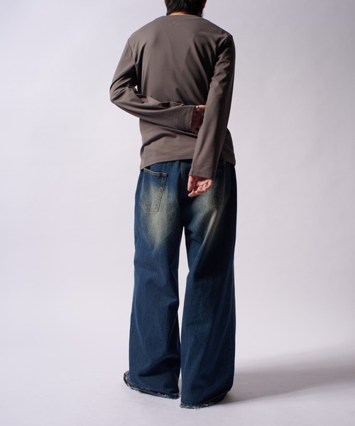 Lui's(ルイス)の「SHINE BASIC ショート丈カットソー(Tシャツ/カットソー・メンズ・チャコールグレー/ホワイト/ブラック・M/S)」の22枚目の写真