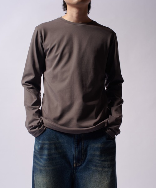 Lui's(ルイス)の「SHINE BASIC ショート丈カットソー(Tシャツ/カットソー・メンズ・チャコールグレー/ホワイト/ブラック・M/S)」の16枚目の写真