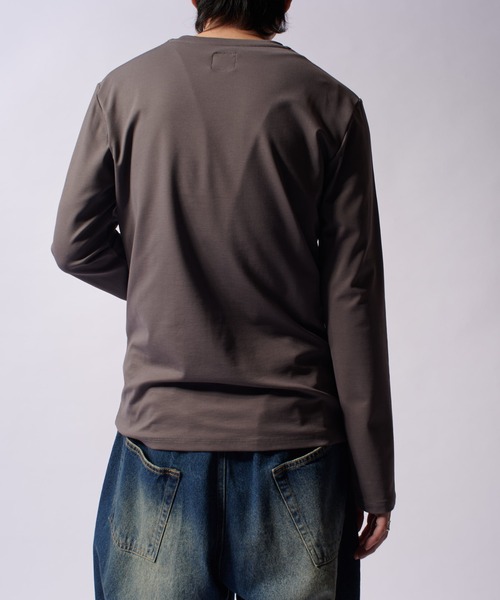 Lui's(ルイス)の「SHINE BASIC ショート丈カットソー(Tシャツ/カットソー・メンズ・チャコールグレー/ホワイト/ブラック・M/S)」の18枚目の写真