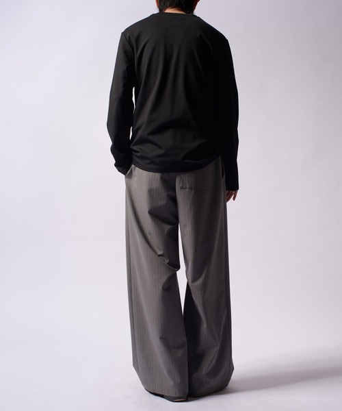 Lui's(ルイス)の「SHINE BASIC ショート丈カットソー(Tシャツ/カットソー・メンズ・チャコールグレー/ホワイト/ブラック・M/S)」の15枚目の写真