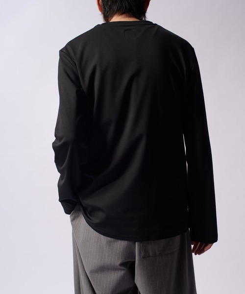 Lui's(ルイス)の「SHINE BASIC ショート丈カットソー(Tシャツ/カットソー・メンズ・チャコールグレー/ホワイト/ブラック・M/S)」の11枚目の写真